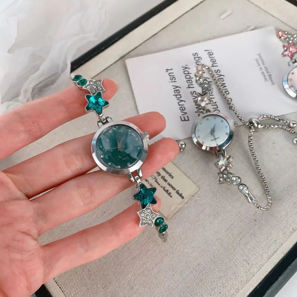 Elegante Reloj de Pulsera Ajustable con Pedrería, Reloj d...