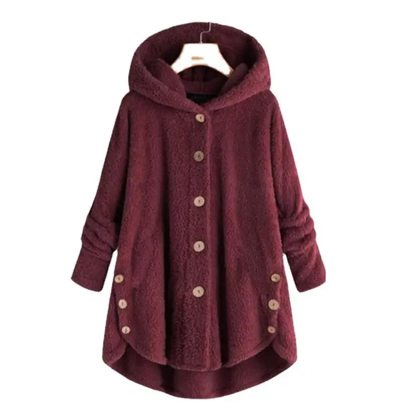 Nueva moda Otoño Invierno, abrigos con botones sólidos pa...