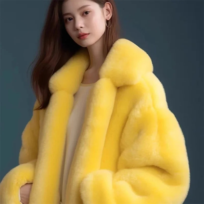 Abrigo de mujer 2025 invierno nueva versión coreana abrig...