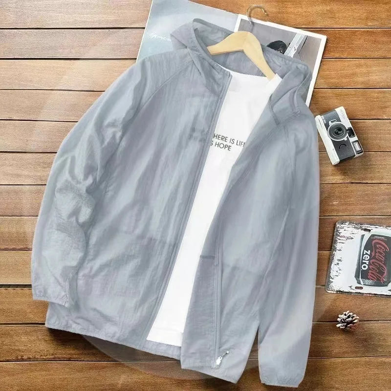 Lightweight men's and women's camping rain jacket from Corporación Turística, waterproof and breathable outdoor rainwear.