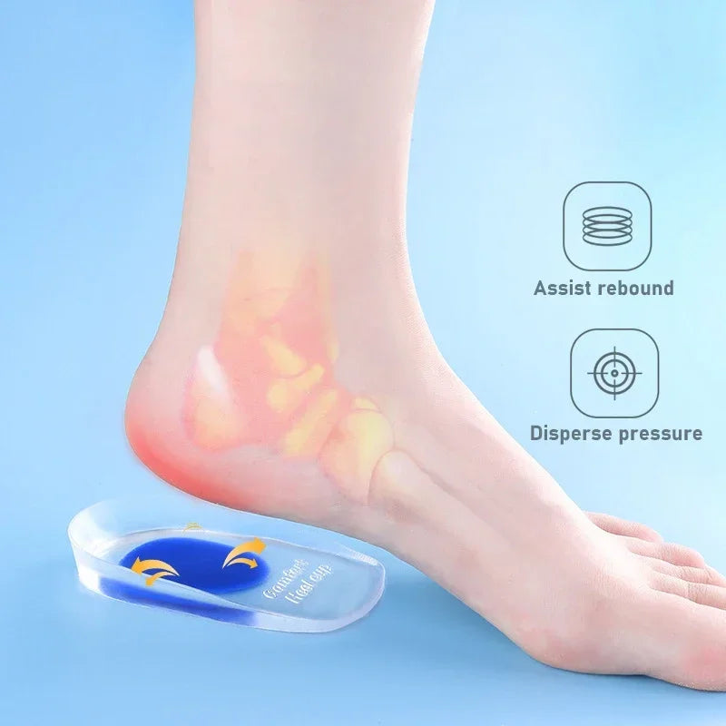 Plantillas de Gel de silicona, cojín para el dolor, hueco...