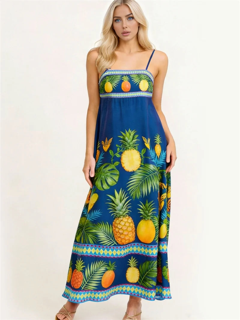 Vestido Largo de Fiesta para Mujer con Estampado Floral G...