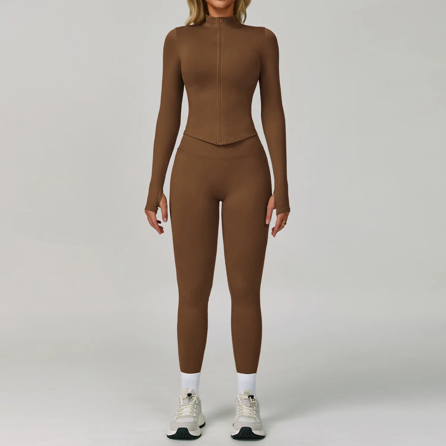 Conjunto Yoga Mujer MIketI Sin Costuras - Transpirable y Elástico