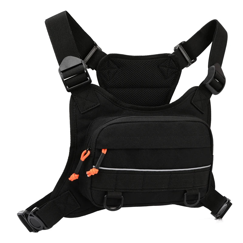 Bolsa de pecho táctica para hombre, chaleco frontal para ...
