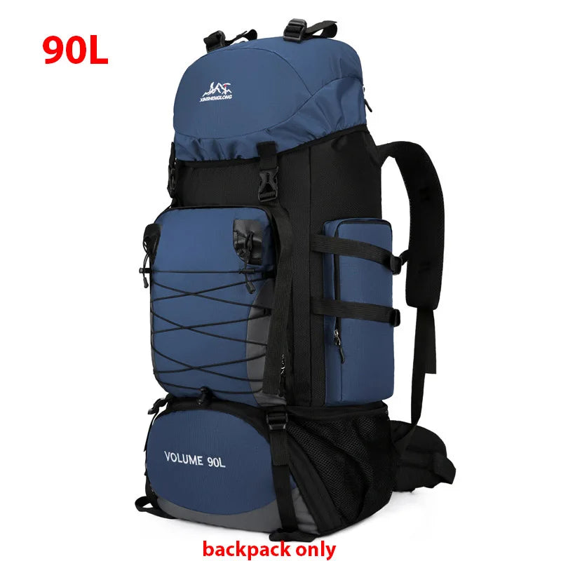 Bolsa de viaje grande de 90L, mochila para acampar, sende...