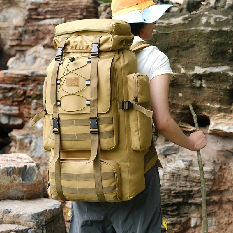 Mochila grande para acampar, bolsa de equipaje de viaje d...
