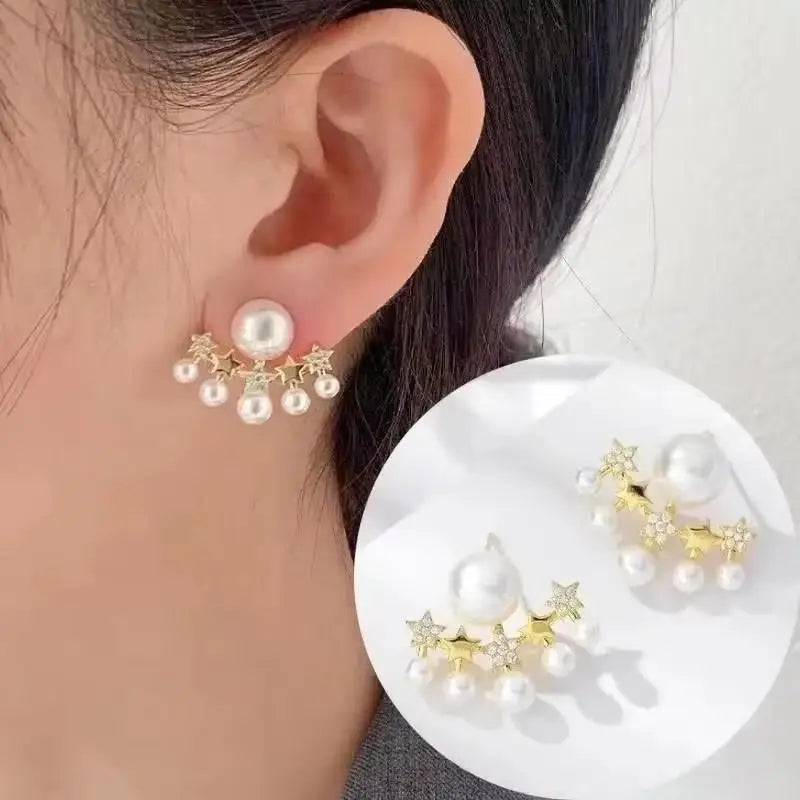 Pendientes colgantes de circonio de moda coreana para muj...