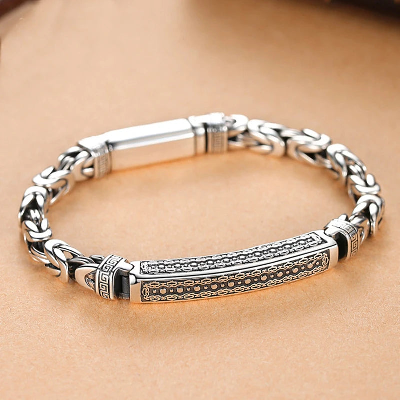 Nueva joyería de moda de Color plateado, pulsera para hom...