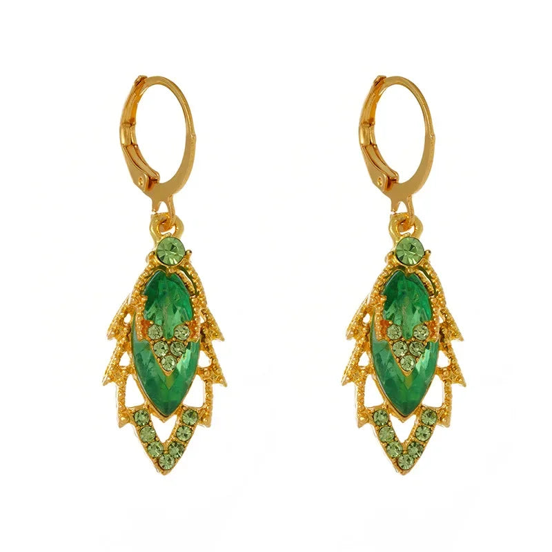 Nuevos exquisitos pendientes colgantes de cristal de circ...