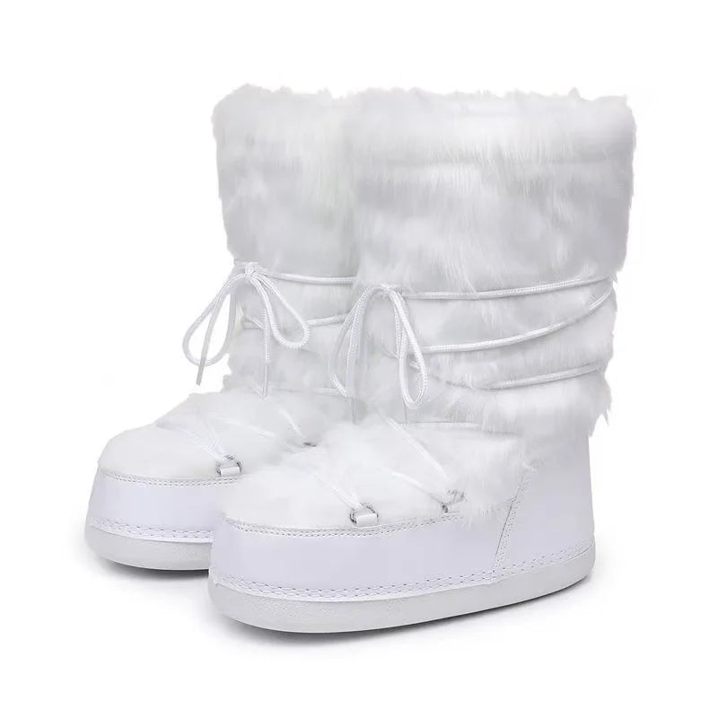 Botas de nieve de gama alta para Mujer, zapatos de invier...