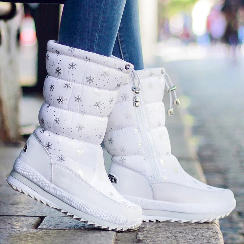 Botas de suelo sin esquí para mujer del noreste, zapatos ...