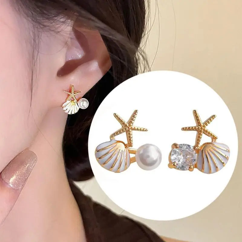 Pendientes de cisne de cristal hueco de aguja de plata 92...