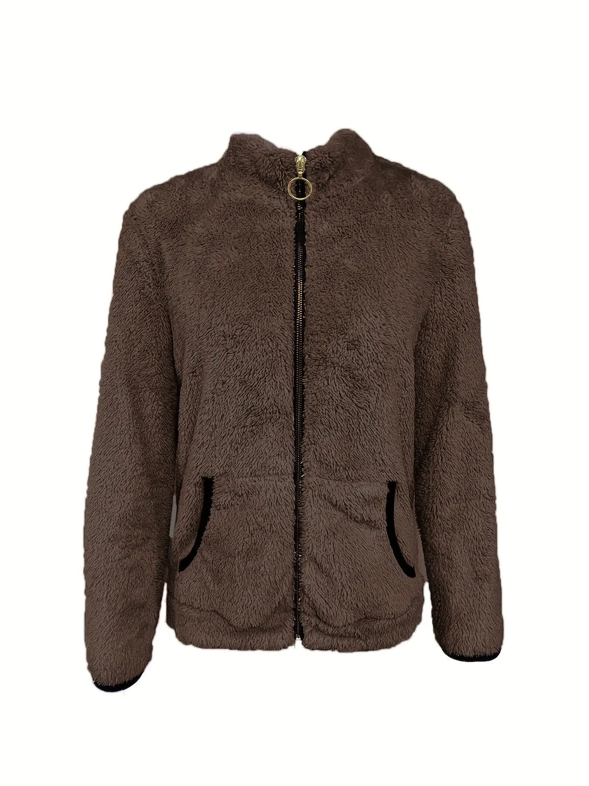 Women's full-zip polar fleece jacket by Corporación Turística, featuring a cozy soft fabric and a front zipper for warmth and comfort.