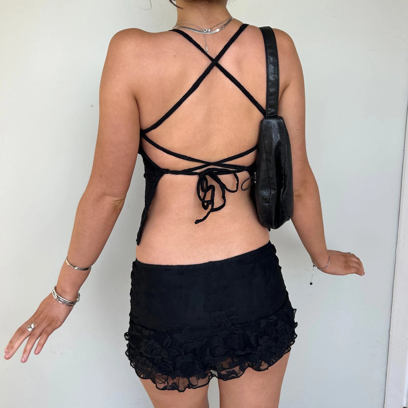 Conjunto de 2 piezas de verano para mujer: Top corto sin ...
