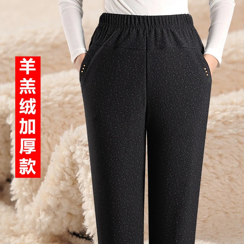 Pantalones Mujer Cintura Alta Elásticos OKXGNZ Otoño Invierno XL-9XL