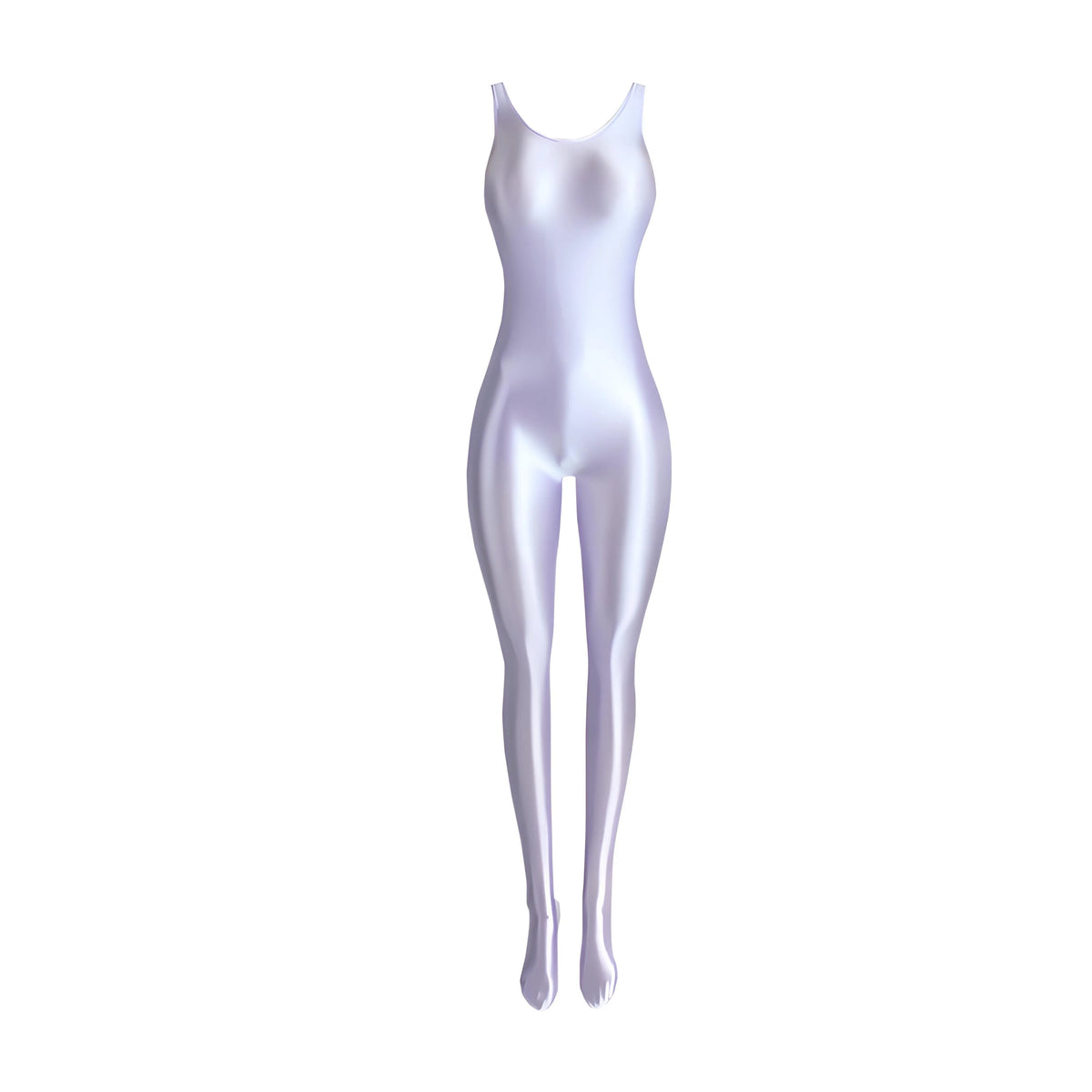 Full-body sleeveless dance costume by Corporación Turística, shiny and reflective fabric suitable for performances