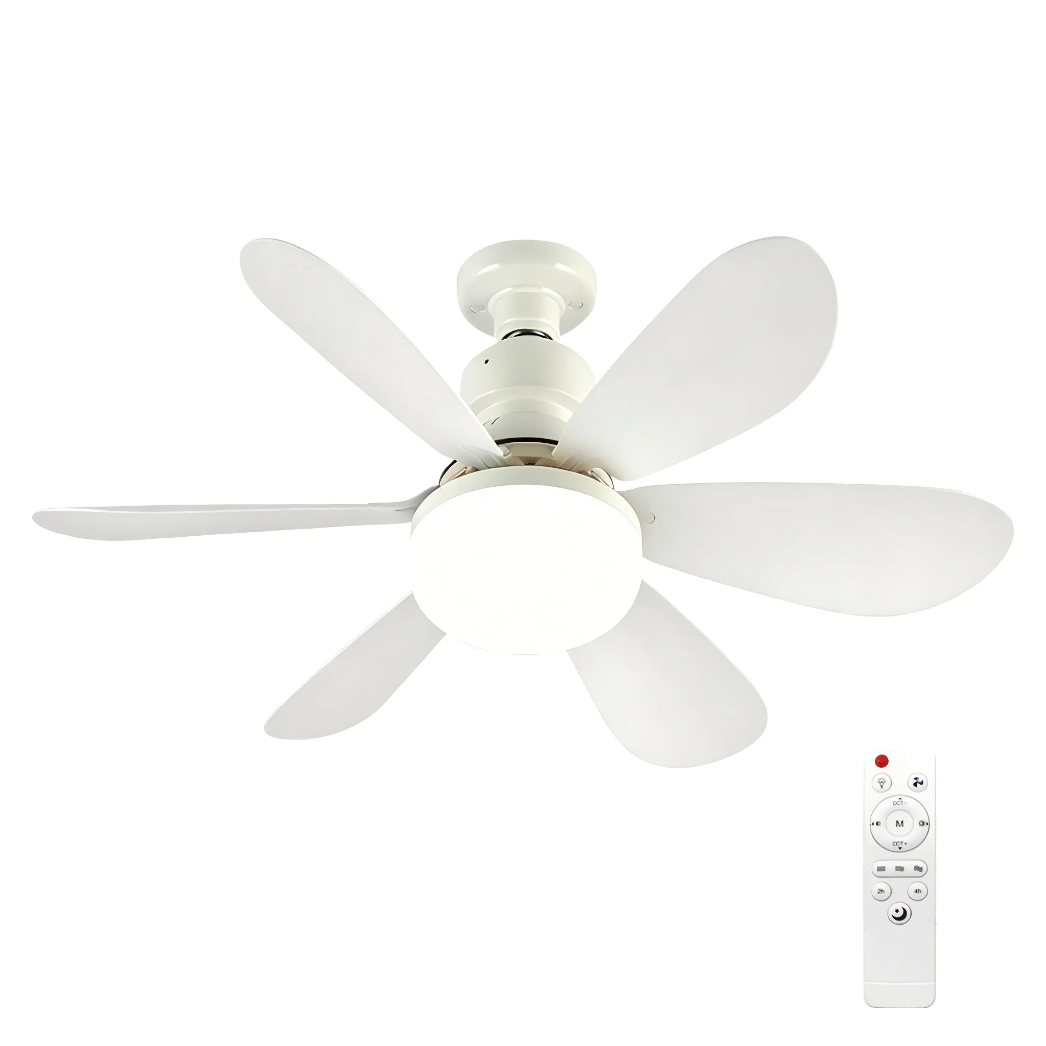 Ventilador Techo LED 40W E27 con Control Remoto - Silencioso y Moderno