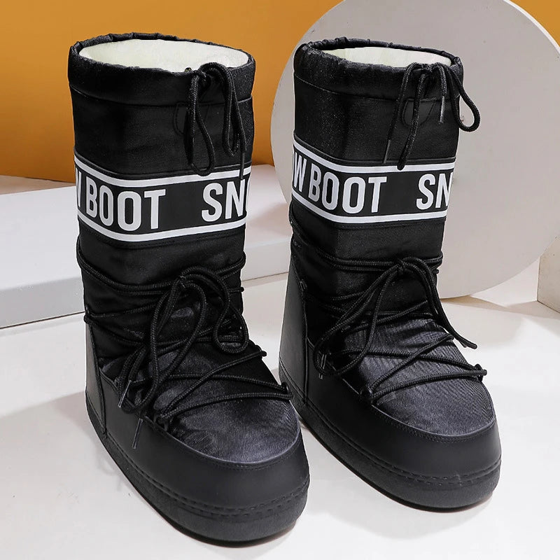 2026 Nuevas Botas de Nieve para Mujer, de Caña Alta, Esti...