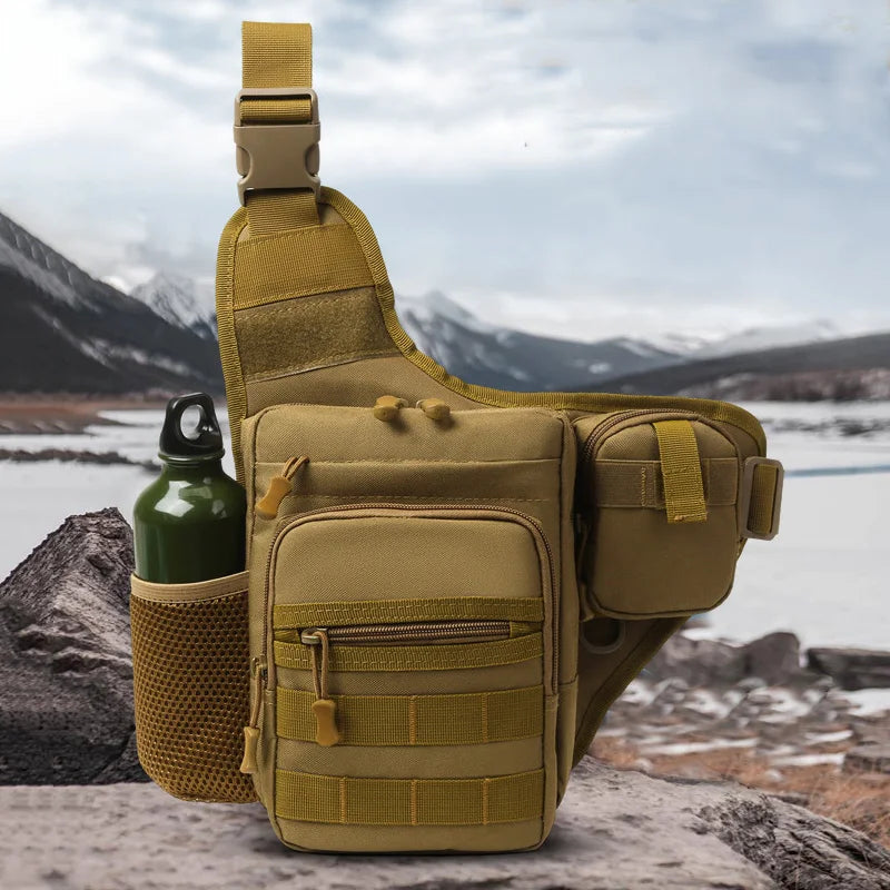Riñonera táctica Molle para hombre, bolsa de pecho para a...