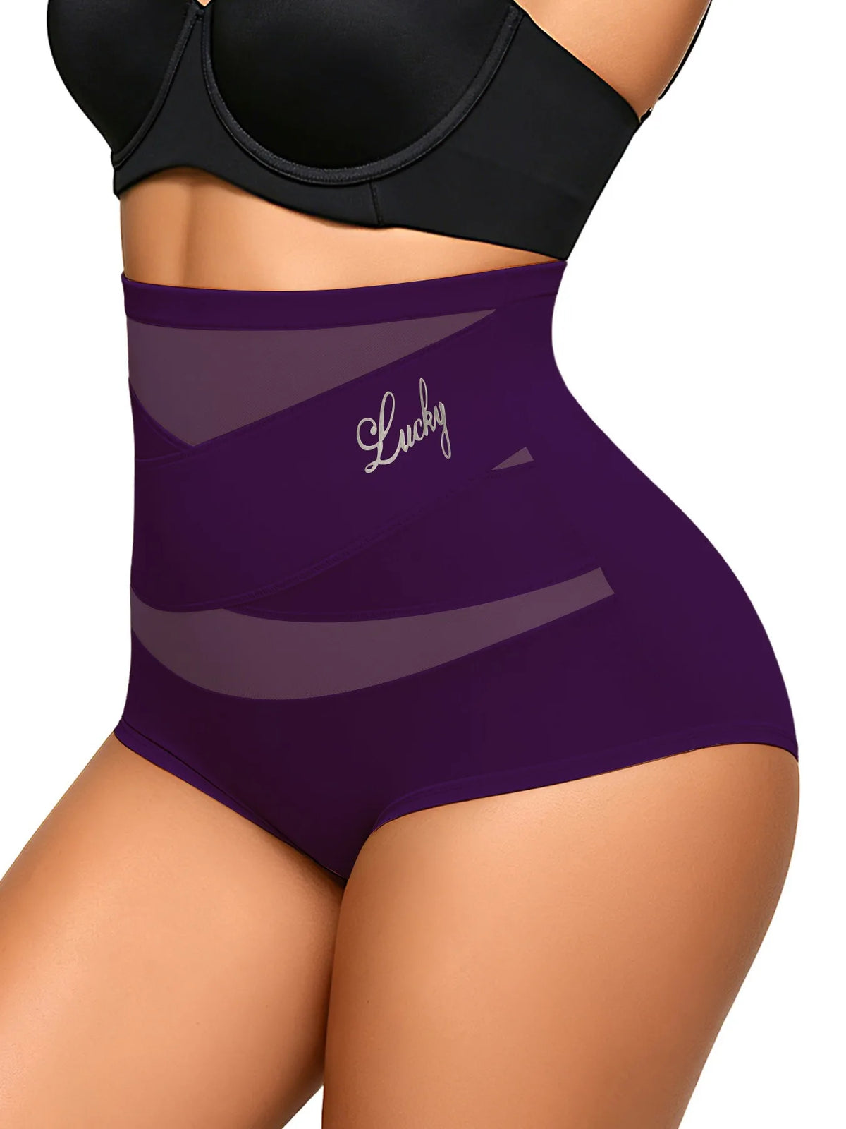 High-waisted shaping waist cincher with abdominal control from Corporación Turística, shown in black on a mannequin.