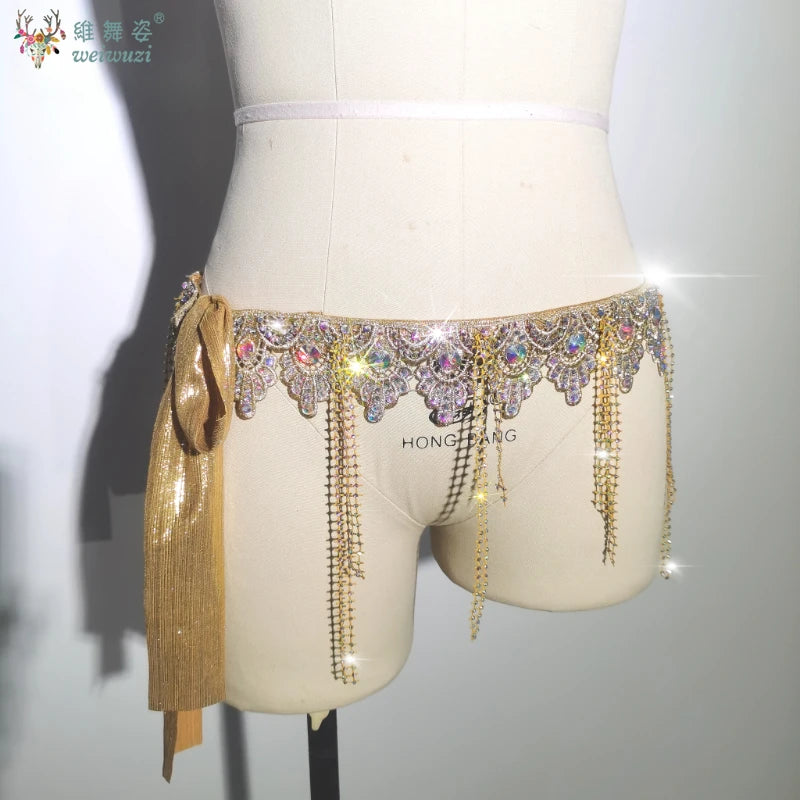 Cinturones de actuación de danza del vientre para mujer, ...