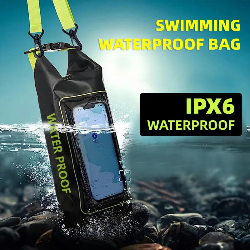 Bolsa Impermeable de PVC de 2L para Natación, con Pantall...