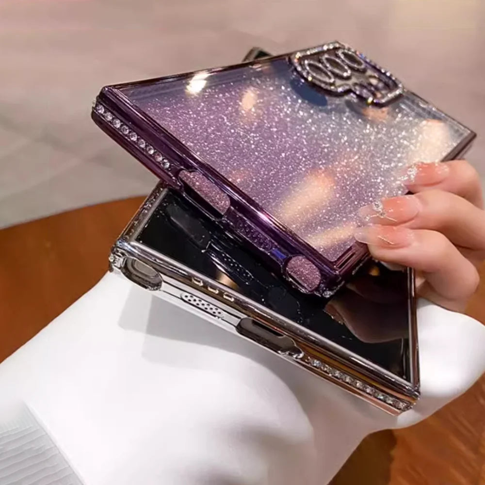 Colorful gradient glitter phone case from Corporación Turística, shiny and glamorous for stylish smartphone protection