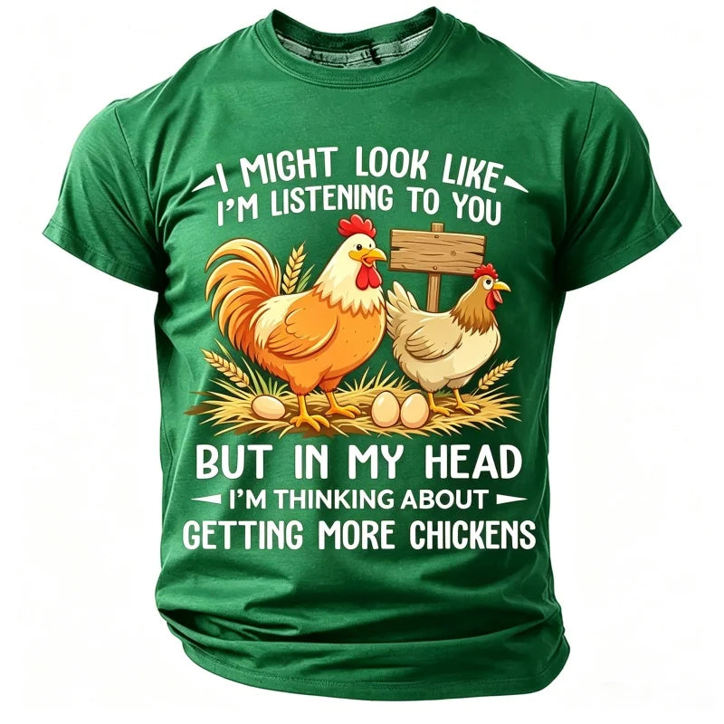 Men's short-sleeve T-shirt from Corporación Turística featuring a fun, colorful design on the front.