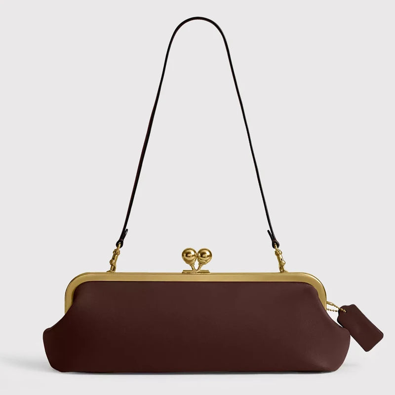 Bolsos clásicos con cierre de beso de 30 cm para mujer bo...