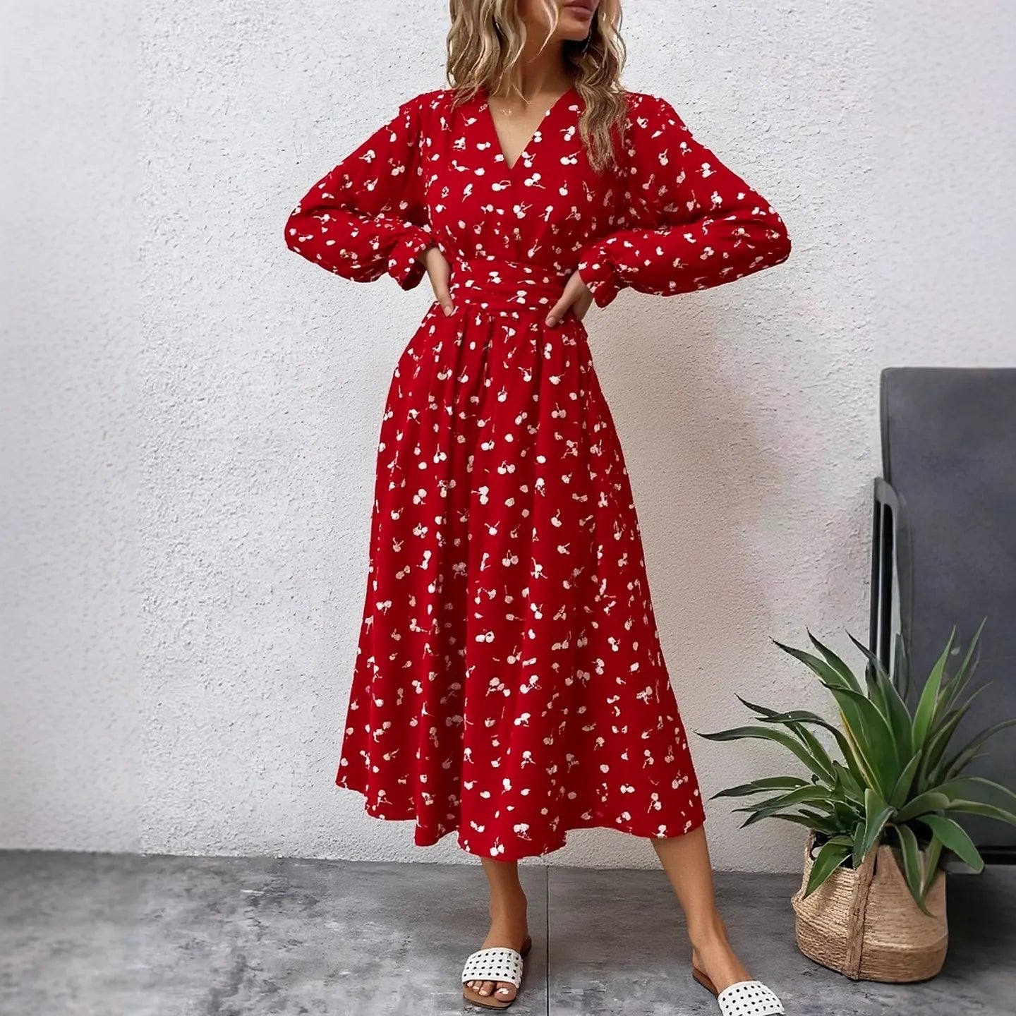 Vestido Largo de Mujer YuooMuoo, Moda Primavera 2026, Est...