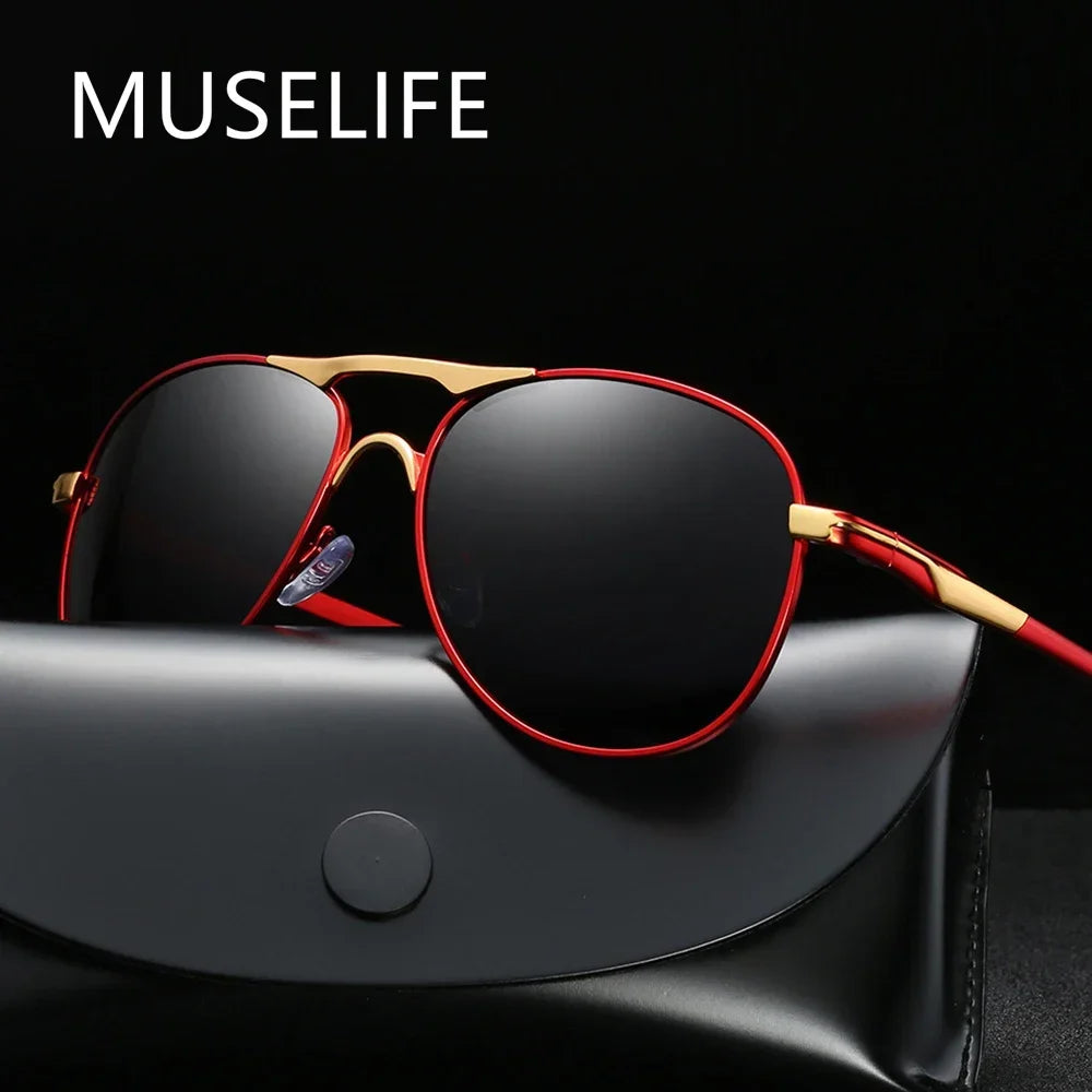 Gafas de sol polarizadas de lujo para hombre y mujer, len...