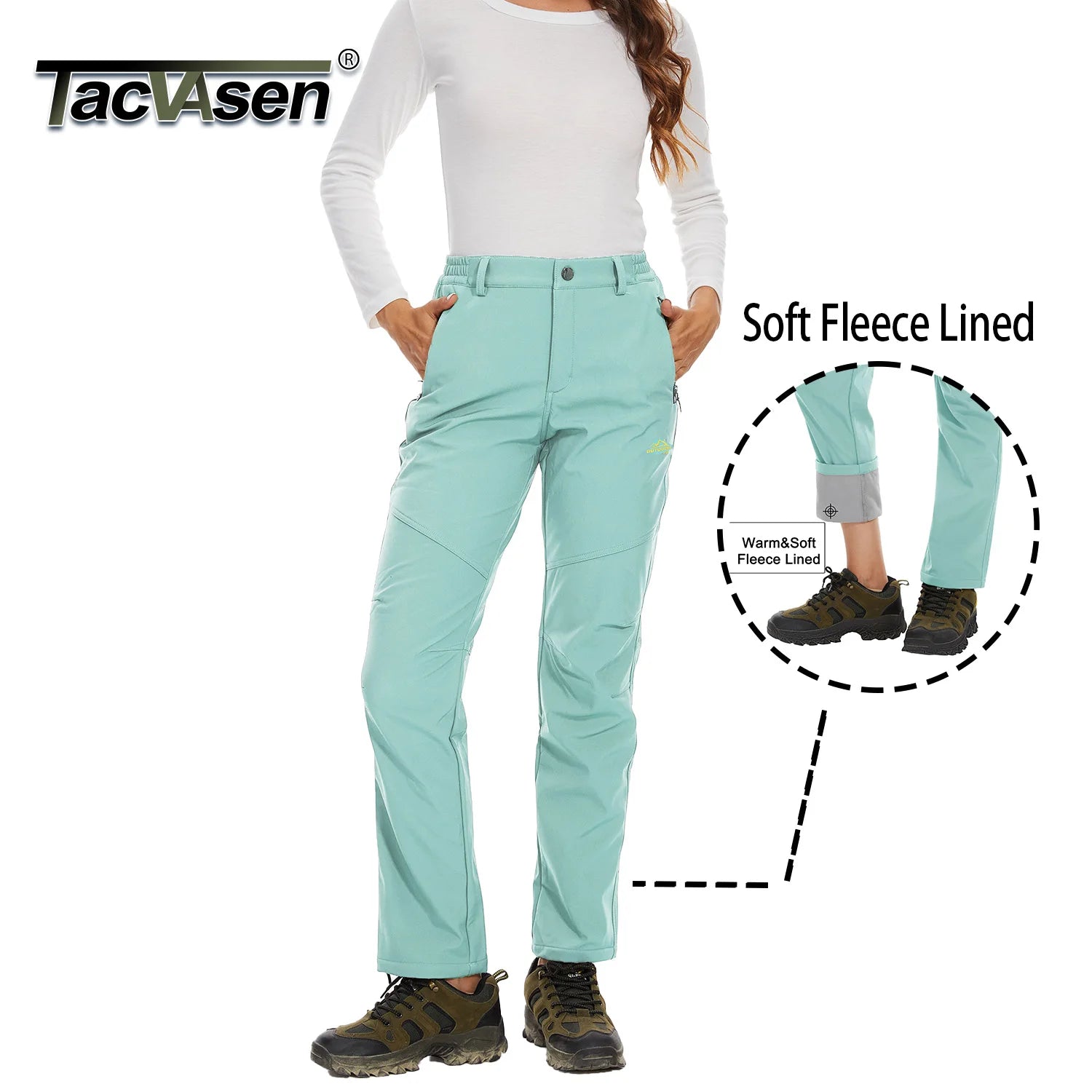 Pantalones impermeables de invierno para mujer TACVASEN, ...