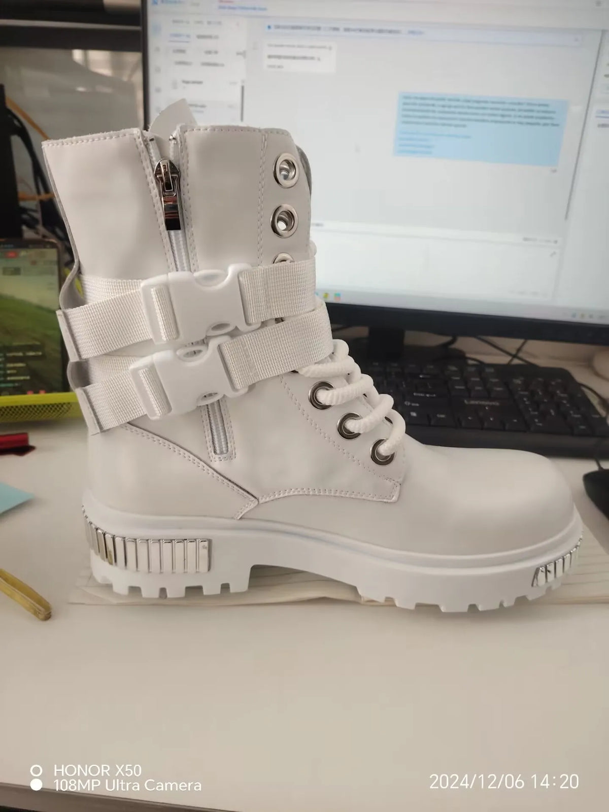 Botas de Invierno para Hombre 2025, Blancas, de Terciopel...