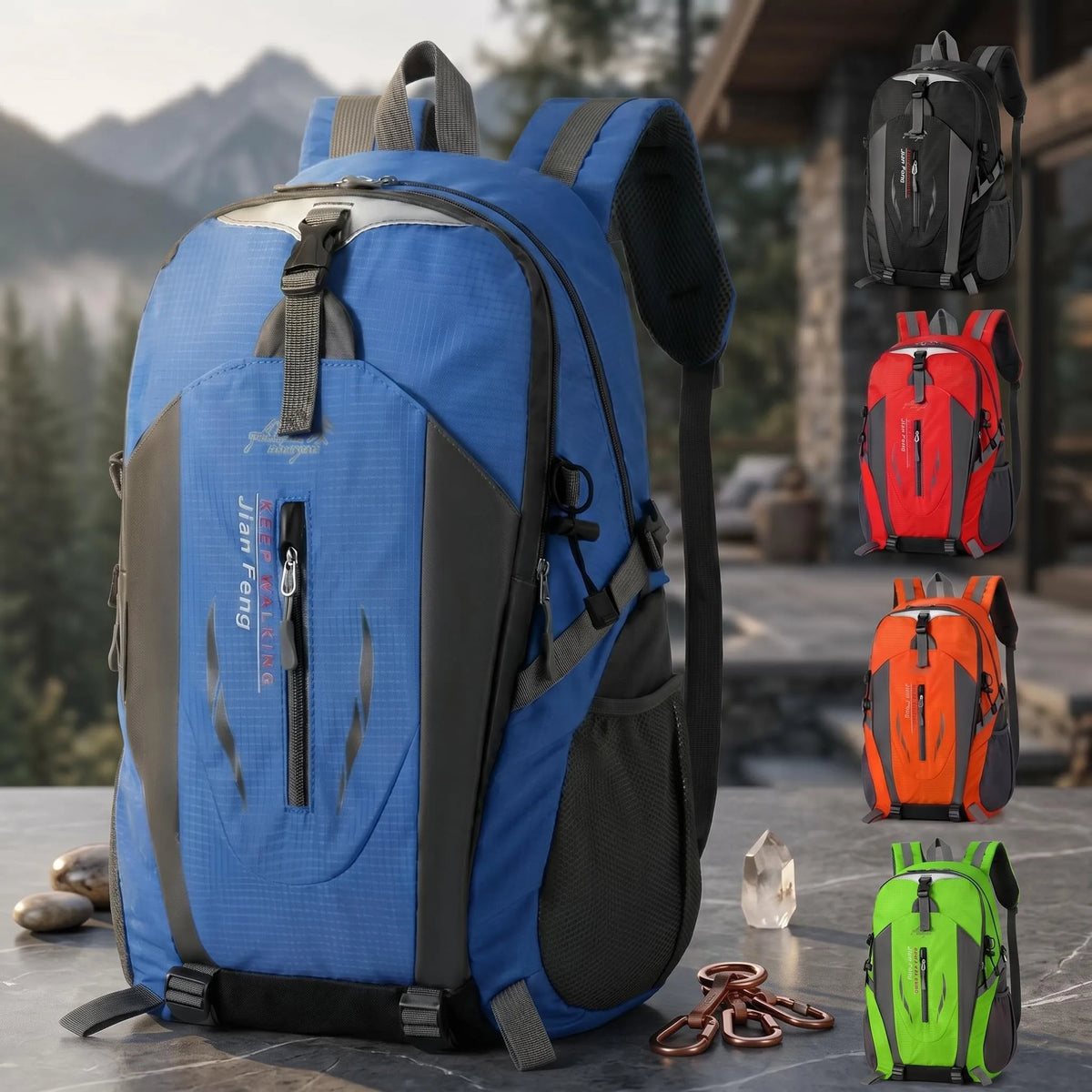 Mochila de Senderismo para Exteriores, Resistente al Agua...