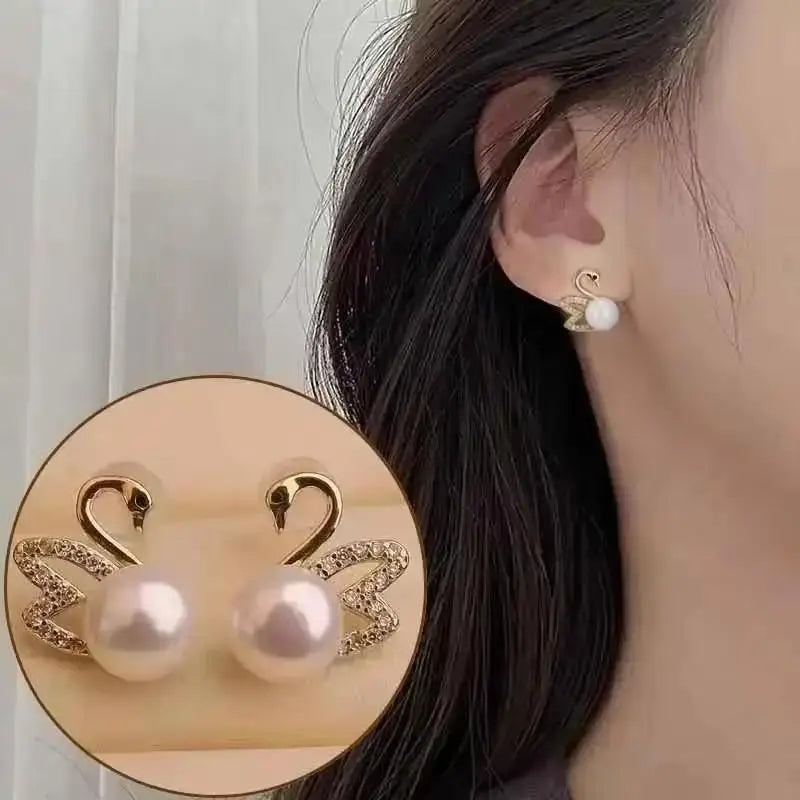 Pendientes colgantes de circonio de moda coreana para muj...