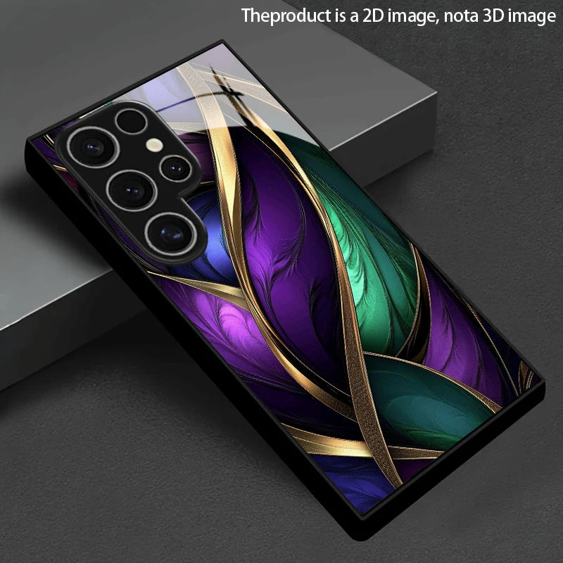 Samsung S26 phone case with a 2D pattern, featuring a colorful, artistic design from Corporación Turística.