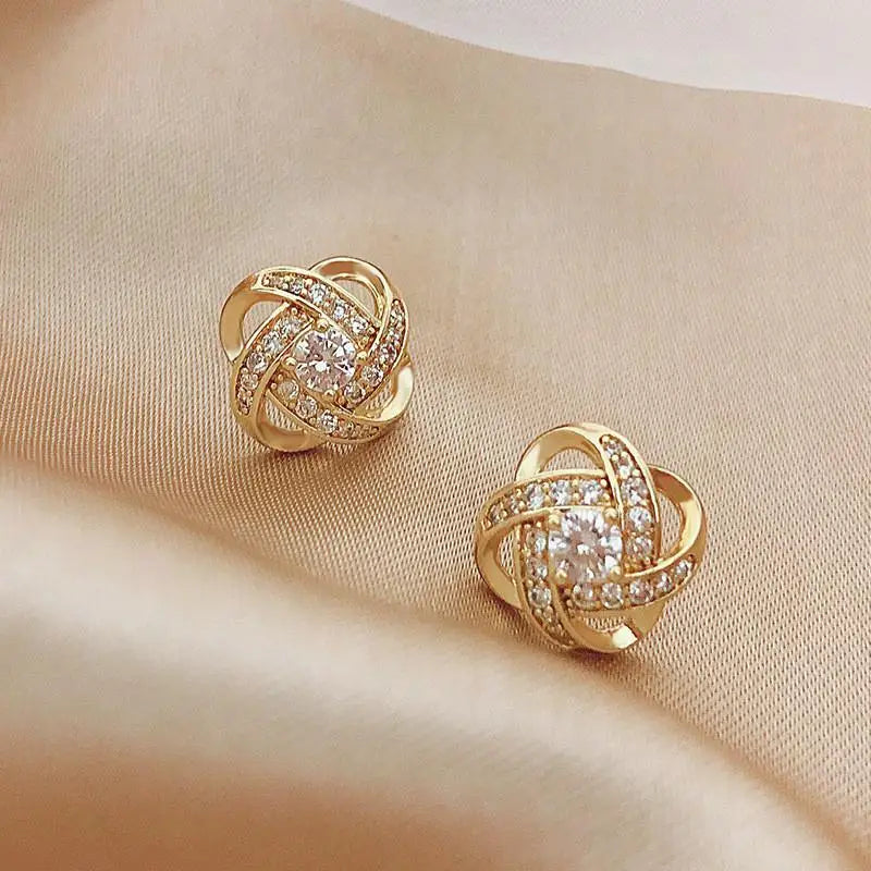 Pendientes colgantes de circonio de moda coreana para muj...