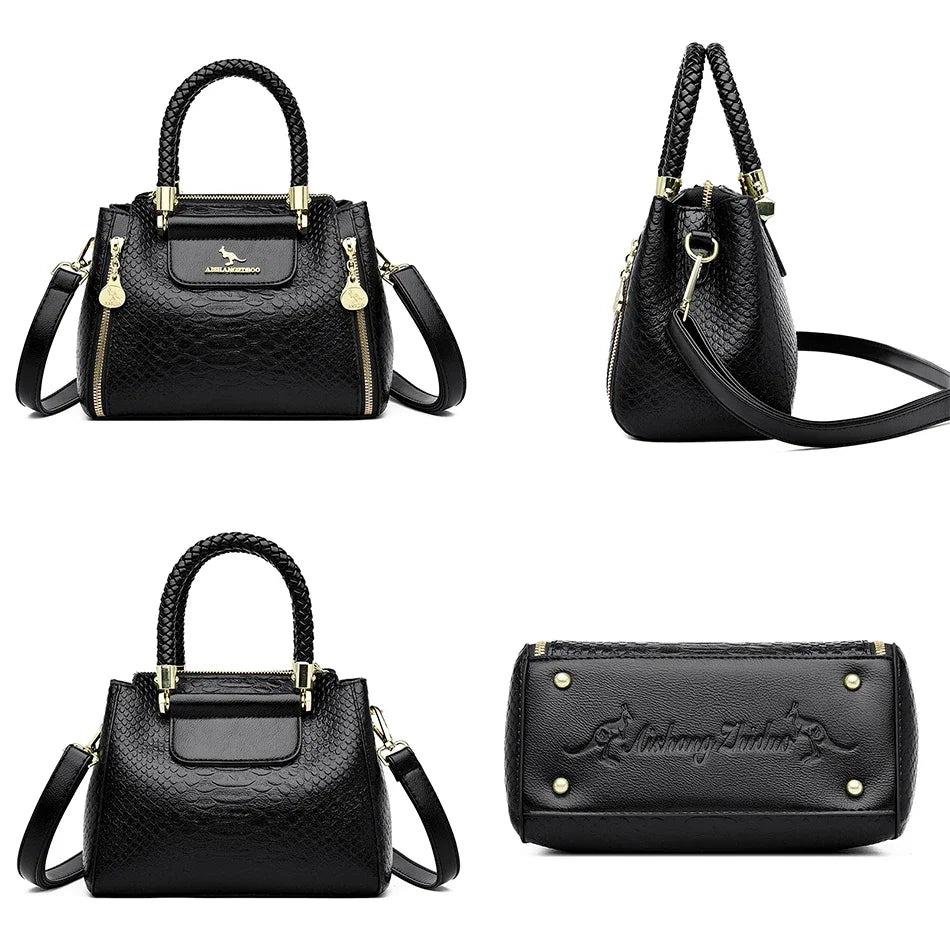 Soft leather crossbody bag for women, stylish wallet by Corporación Turística featuring a sleek design and adjustable strap.