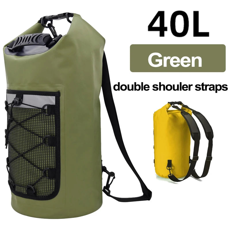 Bolsa seca flotante de 40L para kayak, natación, playa, i...