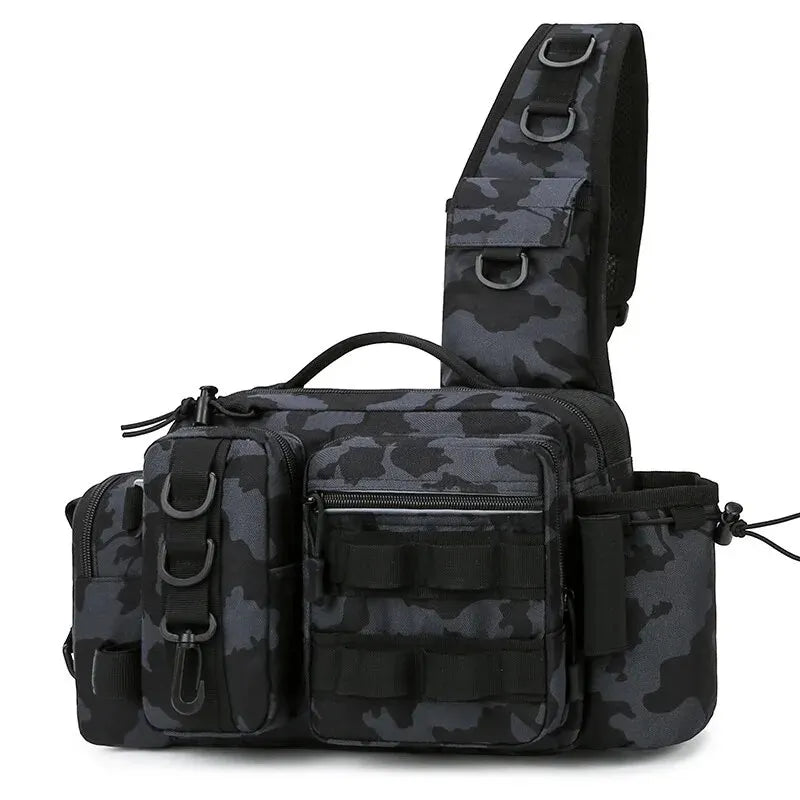 Mochila de aparejos de pesca para hombre, bolsa de almace...