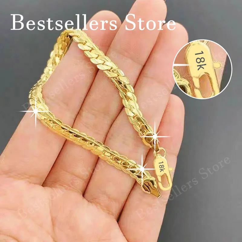 Plata de Ley 925, oro de 18 quilates, pulsera en relieve ...
