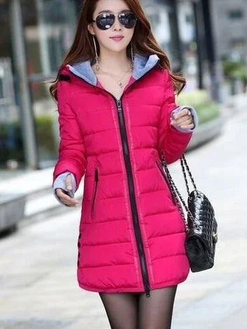 Moda Casual mujer impermeable Chaqueta de algodón Otoño I...