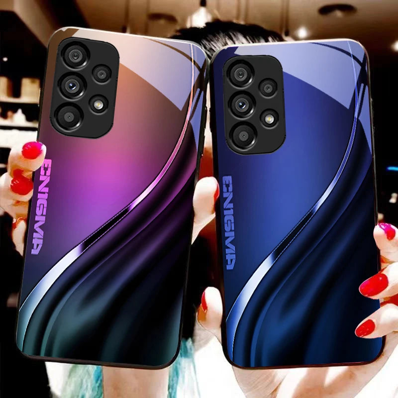 Gradient gray mixed color case for Samsung Galaxy S8, S9, S10, S20 Ultra by Corporación Turística, showing the textured design.