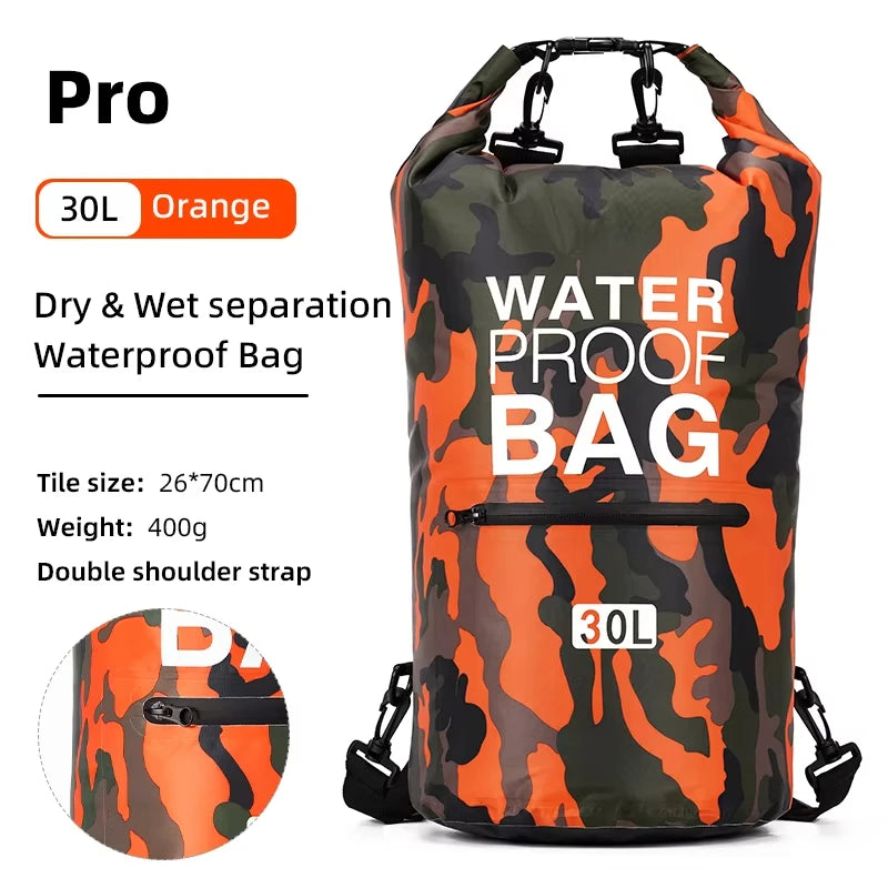 Paquete de natación de PVC, mochila seca para mujeres y h...