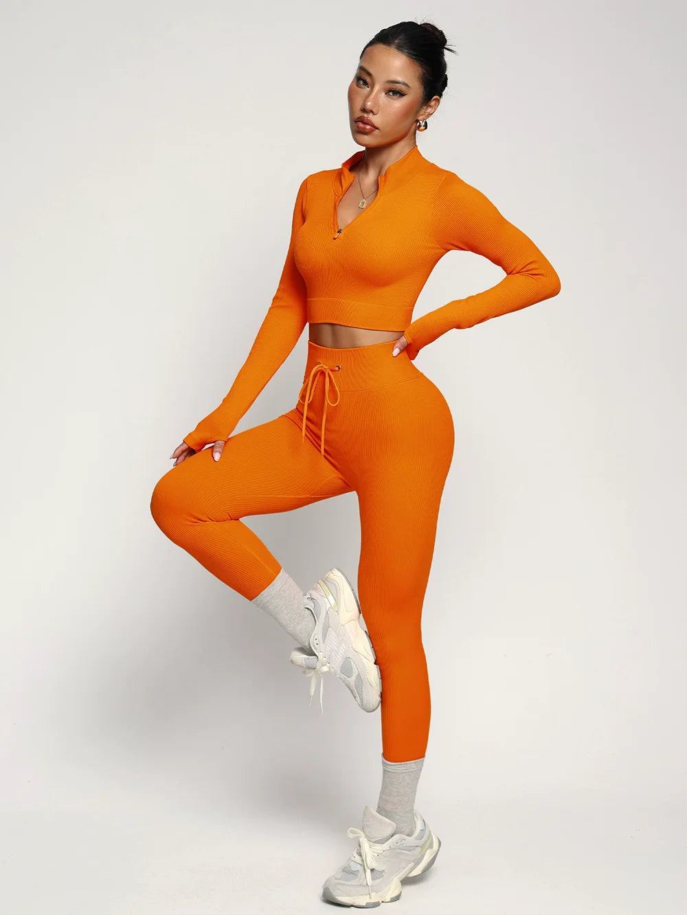 Traje de Yoga de dos piezas a la moda, ropa deportiva de ...