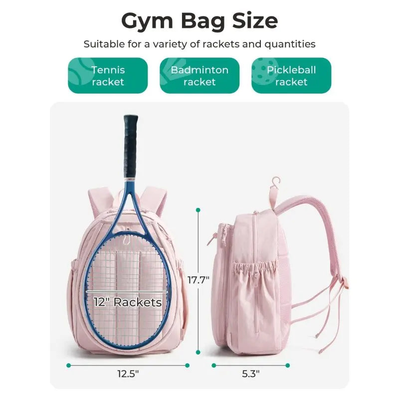 Mochila Deportiva para Raquetas de Tenis con Compartiment...