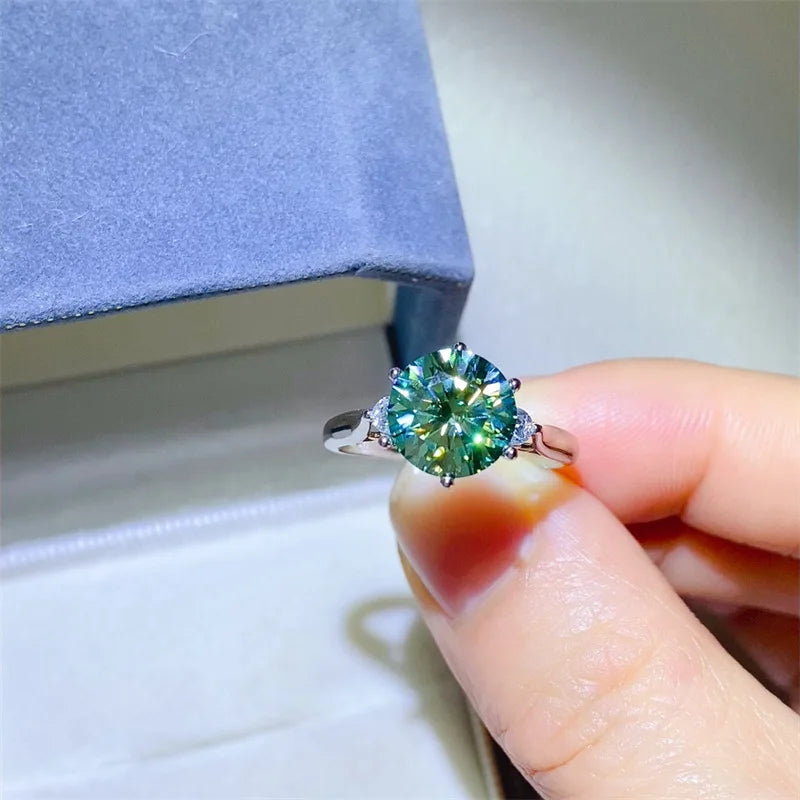 Anillo de lujo de platino blanco sólido de 18 quilates PT...