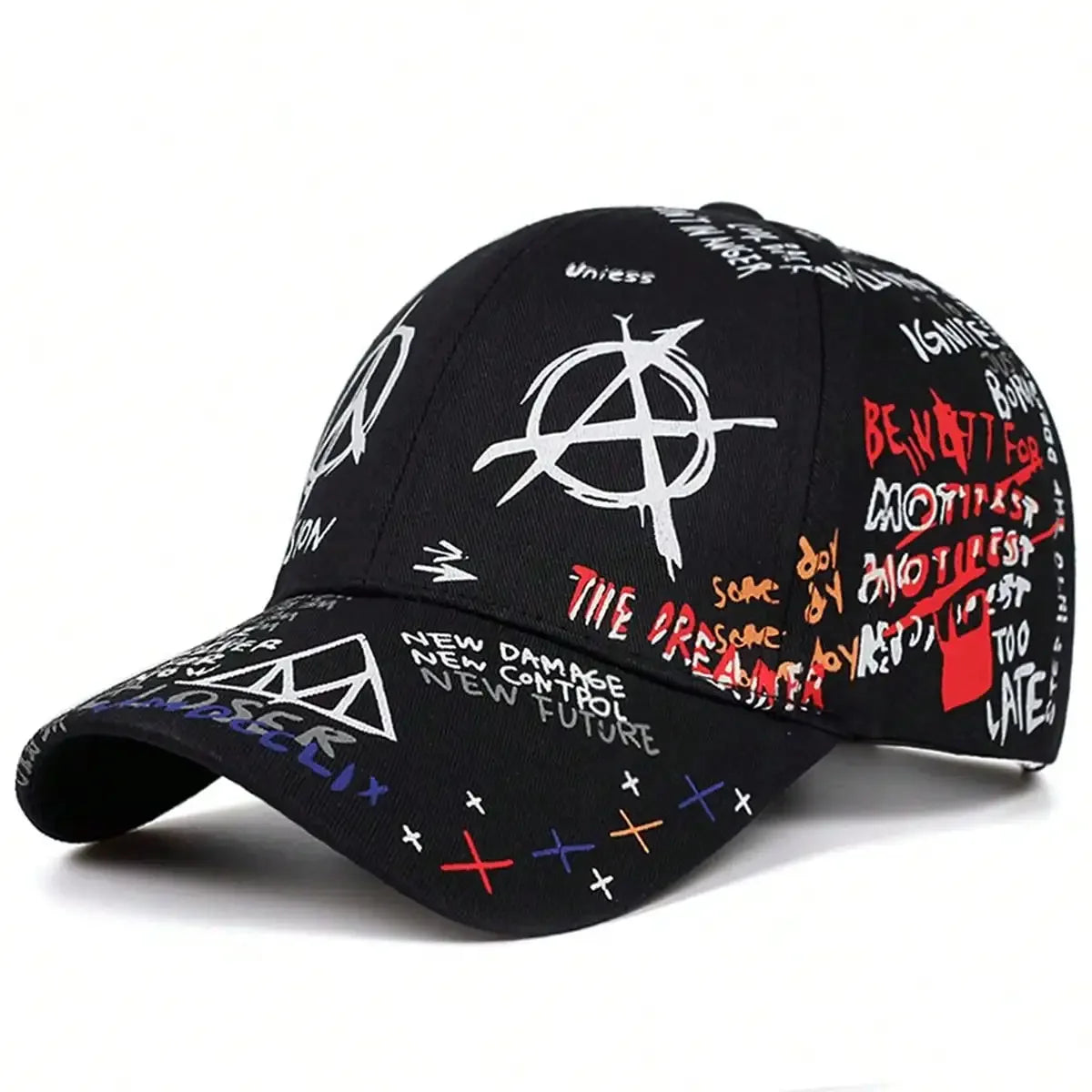 Gorras Graffiti Coloridas Unisex Ajustables Sol Casual Primavera Otoño - Corporación Turística