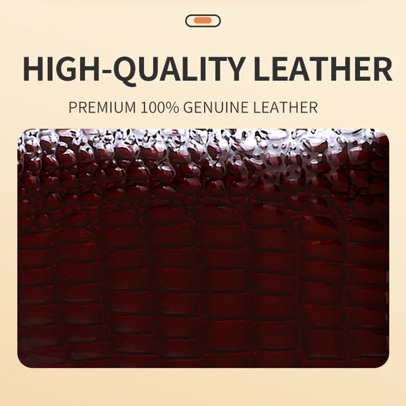 Long leather wallet by Corporación Turística featuring a glossy patent finish and multiple card compartments.