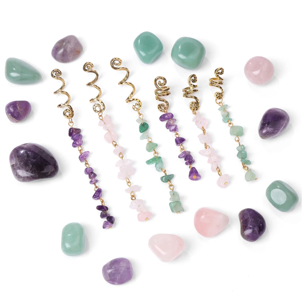 Colgante de piedra Natural para mujer y niña, accesorios ...